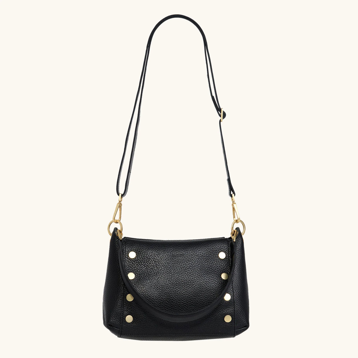 Bryant Medium Black/Brushed Gold Red Zipper