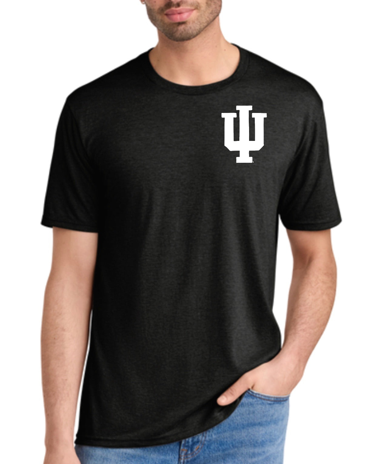 IU Bison Black Frost Unisex Tri-blend Tee