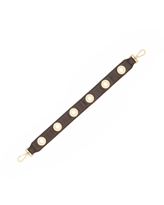 Grommet ShortStrap Espresso Pebble/Brushed Gold