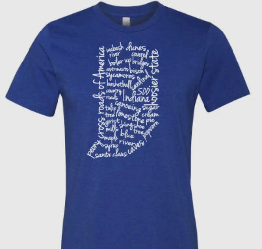 Indiana State Shirt Blue