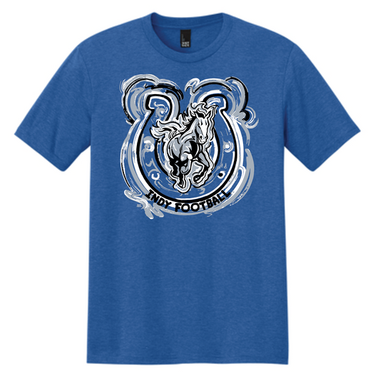 Indy Football Royal Frost Tee
