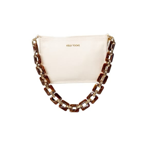 7006035 Original Clutch Cream with Brown Chain