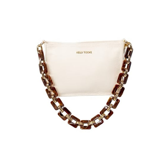 7006035 Original Clutch Cream with Brown Chain