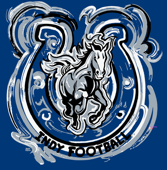 Indy Football Cropped Fleece Hoodie