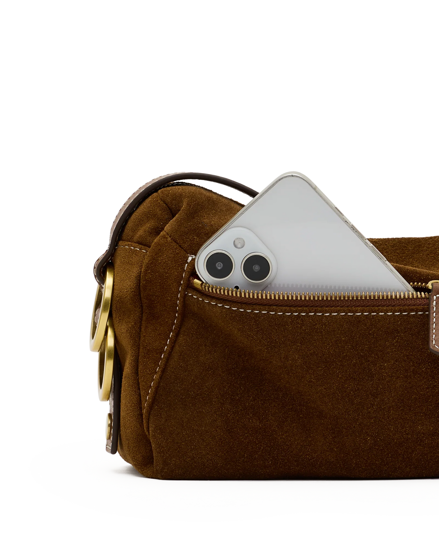 PREORDER NOW!  Doxie Medium Cinnamon Suede/Antique Gold
