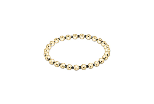 BEXFHEMGRAP5 enewton Extends - Faceted Hematite Grateful Pattern 5mm Bead Bracelet