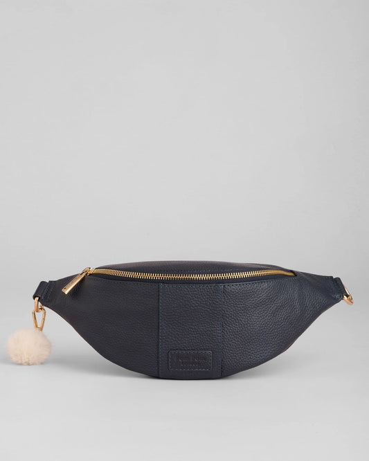 Bum Bag Navy +  2 straps Orange Spice Regal Weave & Navy & Black Floral
