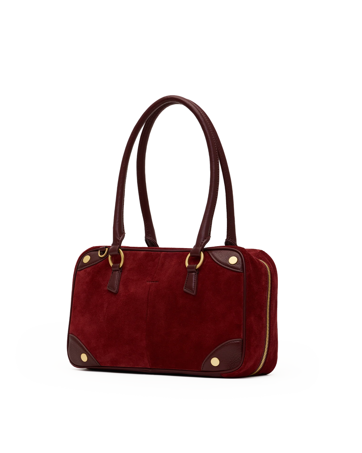 PREORDER NOW!  Meredith Medium Cherrywood Suede/Brushed Gold