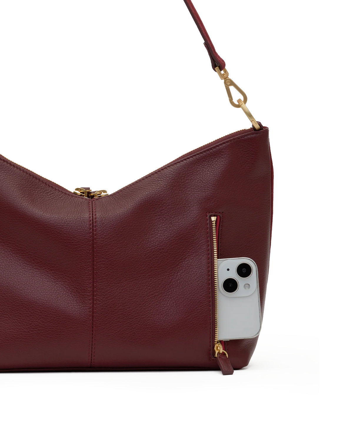 PREORDER NOW!  Grace Medium Cherrywood Suede/Brushed Gold