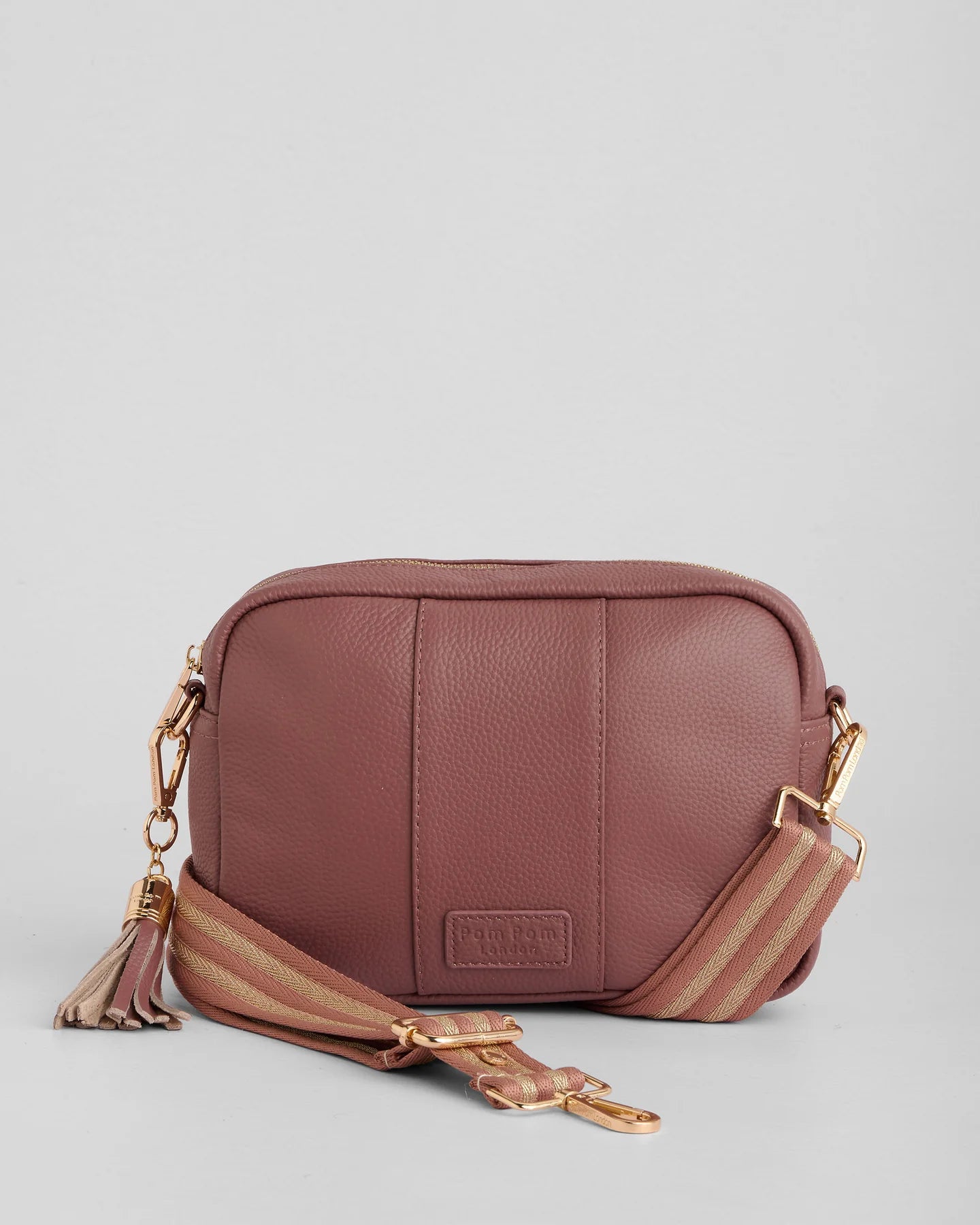 City Bag Dusky Orchid  + 2 Straps Orchid Chevron Orchid & Gold Stripe