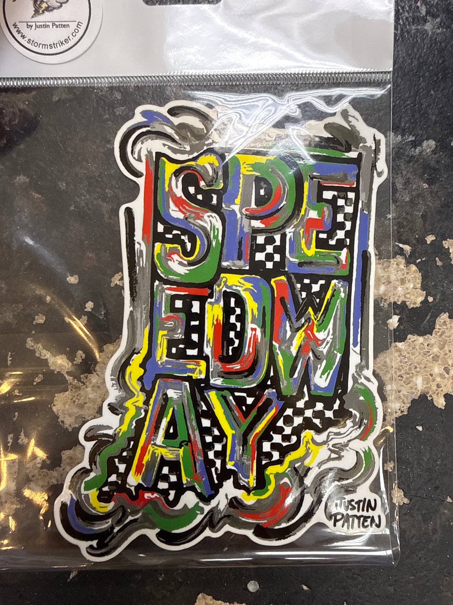 IMS Speedway (Shape of Indiana) Vinyl Sticker