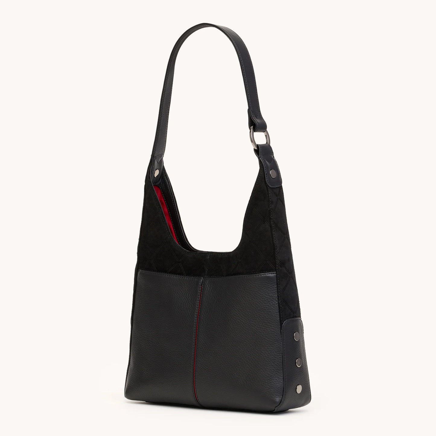 Tim Med Noir Diamond Suede/Gunmetal