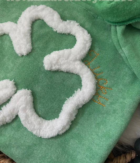 St. Patrick's Day Sweatshirt with Big Shamrock