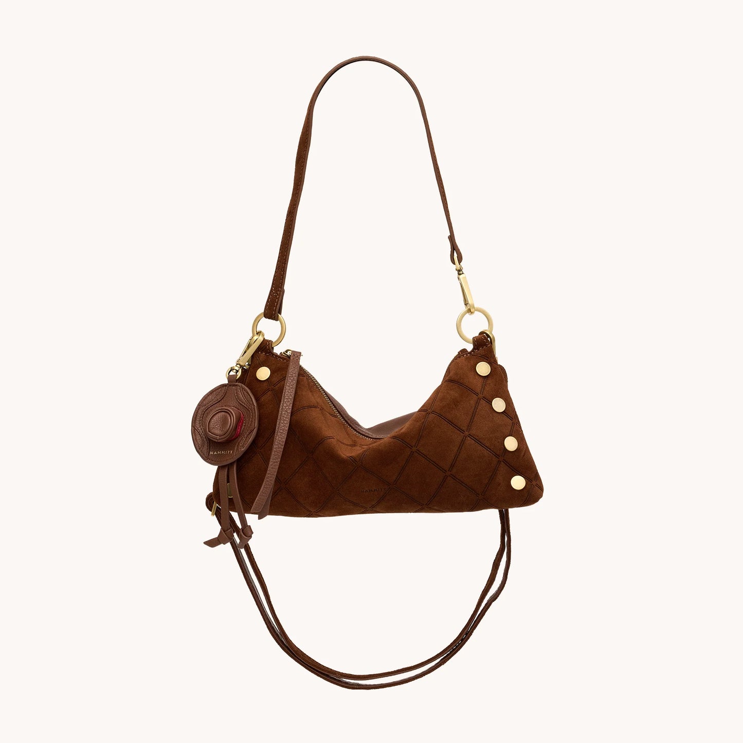 Cowboy Russ Charm chocolate pebble/antique gold