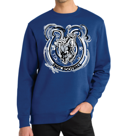 Indy Football Deep Royal Crew