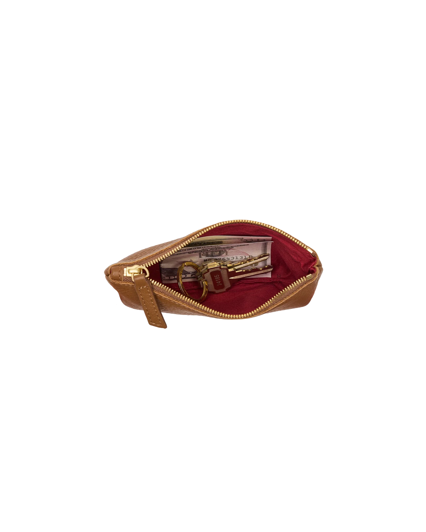 PREORDER NOW!  Viva Pouch Mahogany Pebble/Brushed Gold