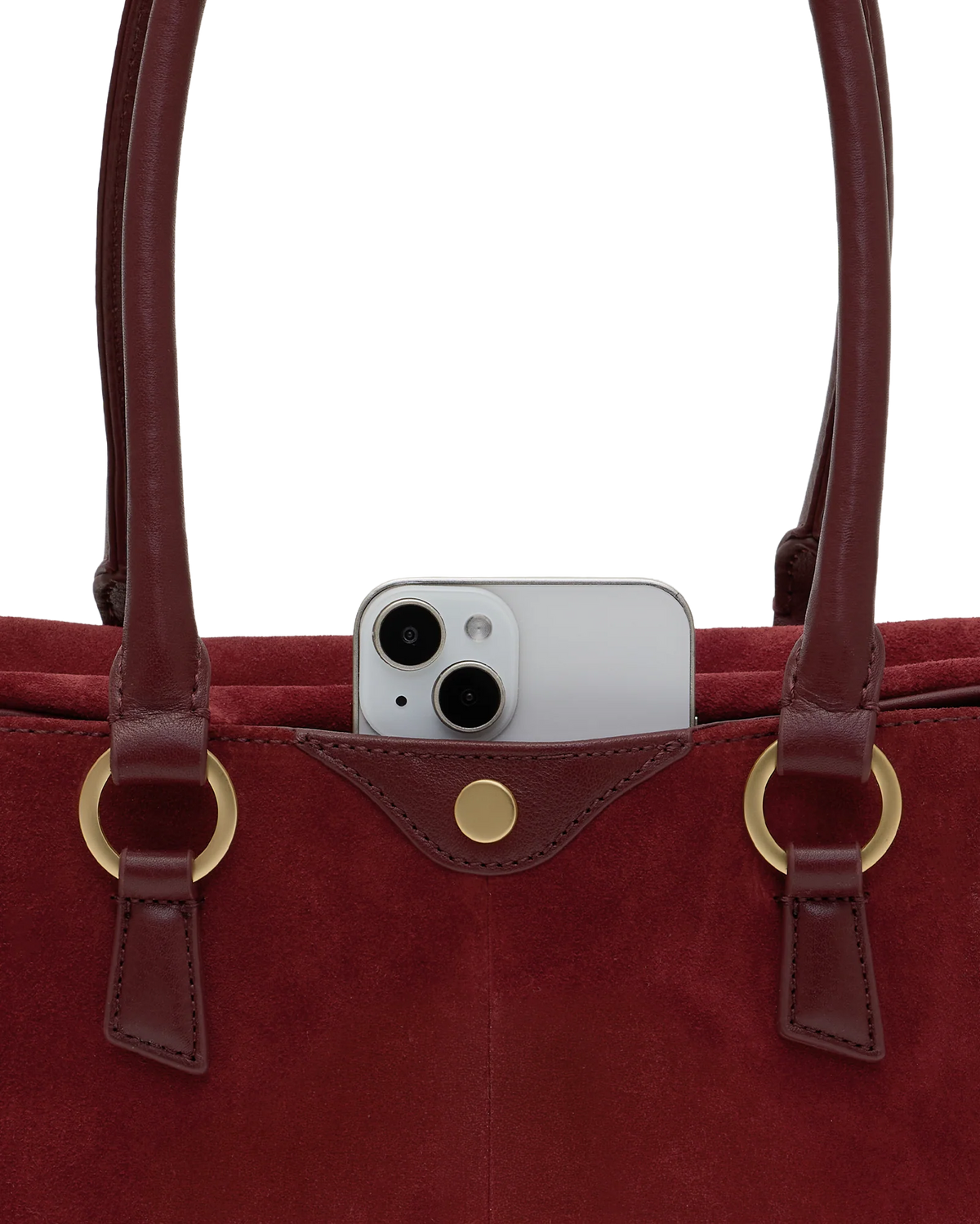 PREORDER NOW!  Meredith Medium Cherrywood Suede/Brushed Gold
