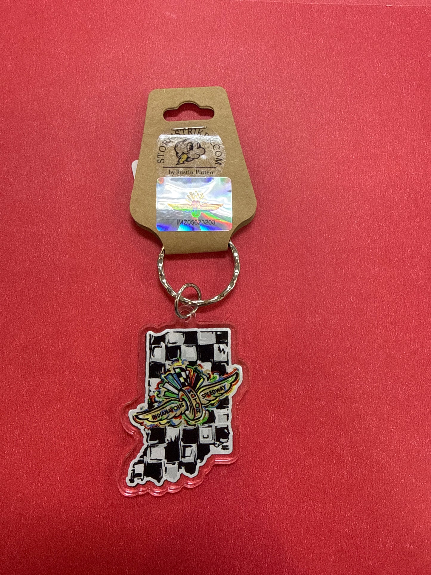 IMS Indiana Shape Acylic Keychain
