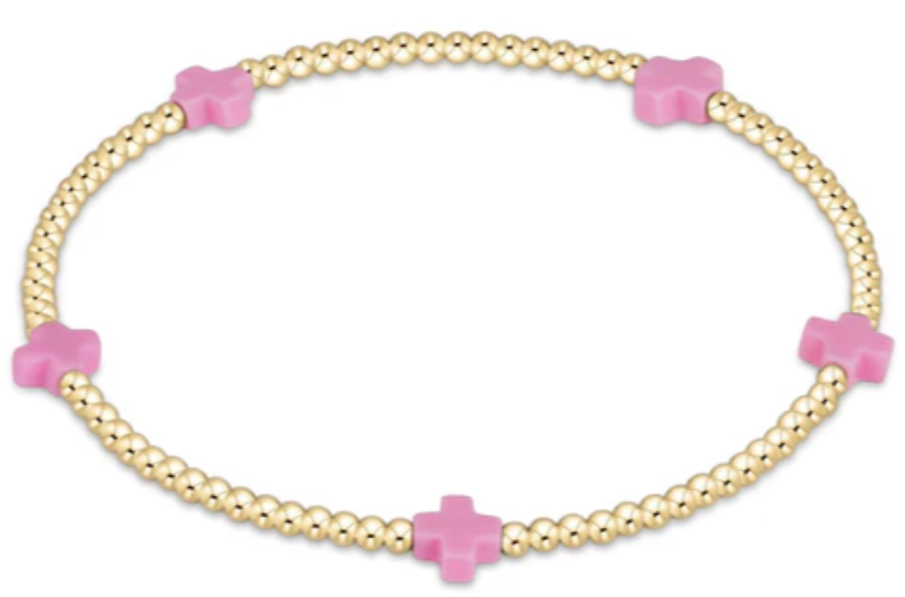 EGBSCSMGP2BP egirl Signature Cross Small Gold Pattern Pink