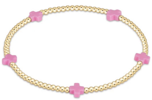 EGBSCSMGP2BP egirl Signature Cross Small Gold Pattern Pink