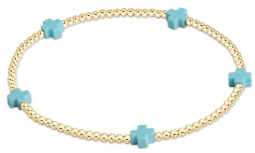 EGBSCSMGP2T egirl Signature Cross Small Gold Pattern Aqua