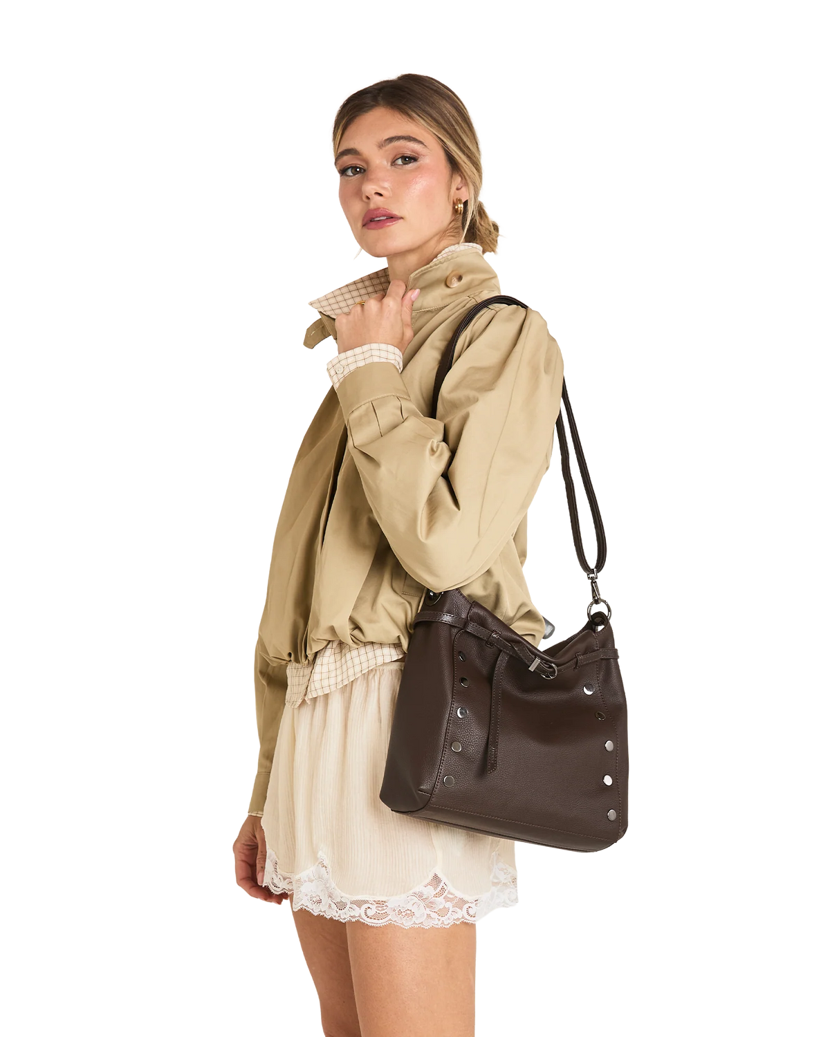 PREORDER NOW!  Bryant Large Belted Espresso/Gunmetal