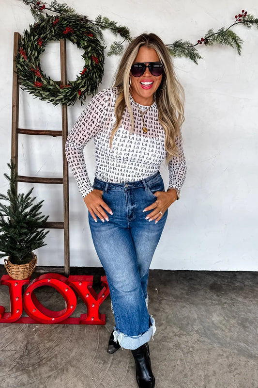 Dress it Up Mesh Top FA LA LA