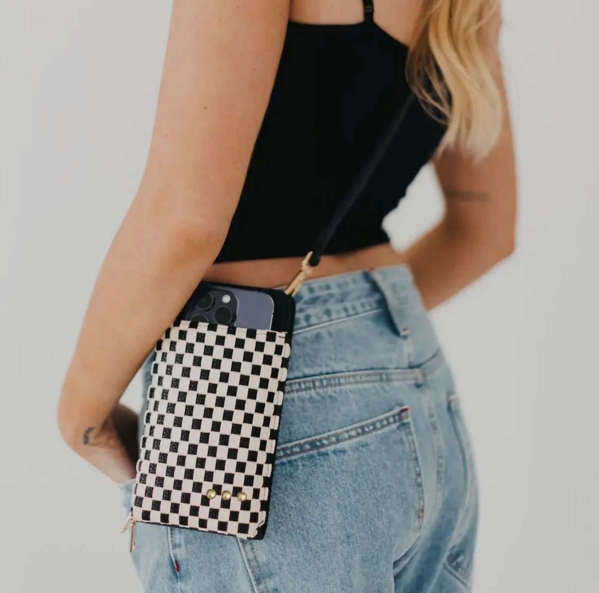 Woven Double Duty Phone Bag