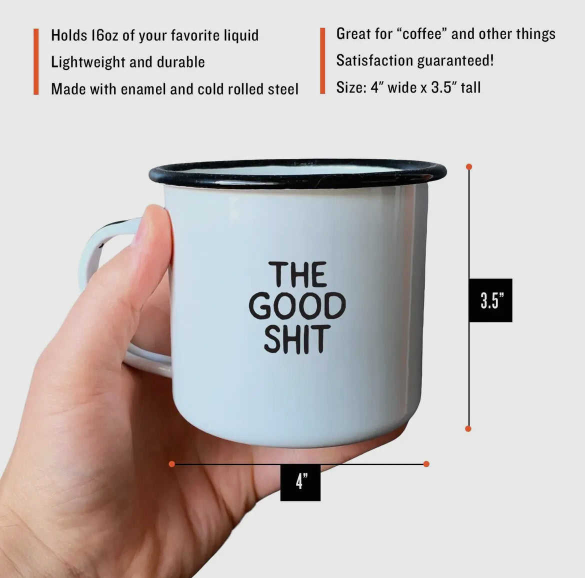 The Good Shit Enamel Mug