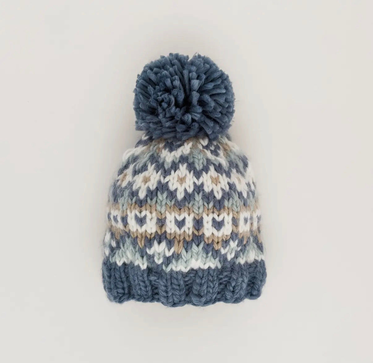 Fairisle Slate Beanie