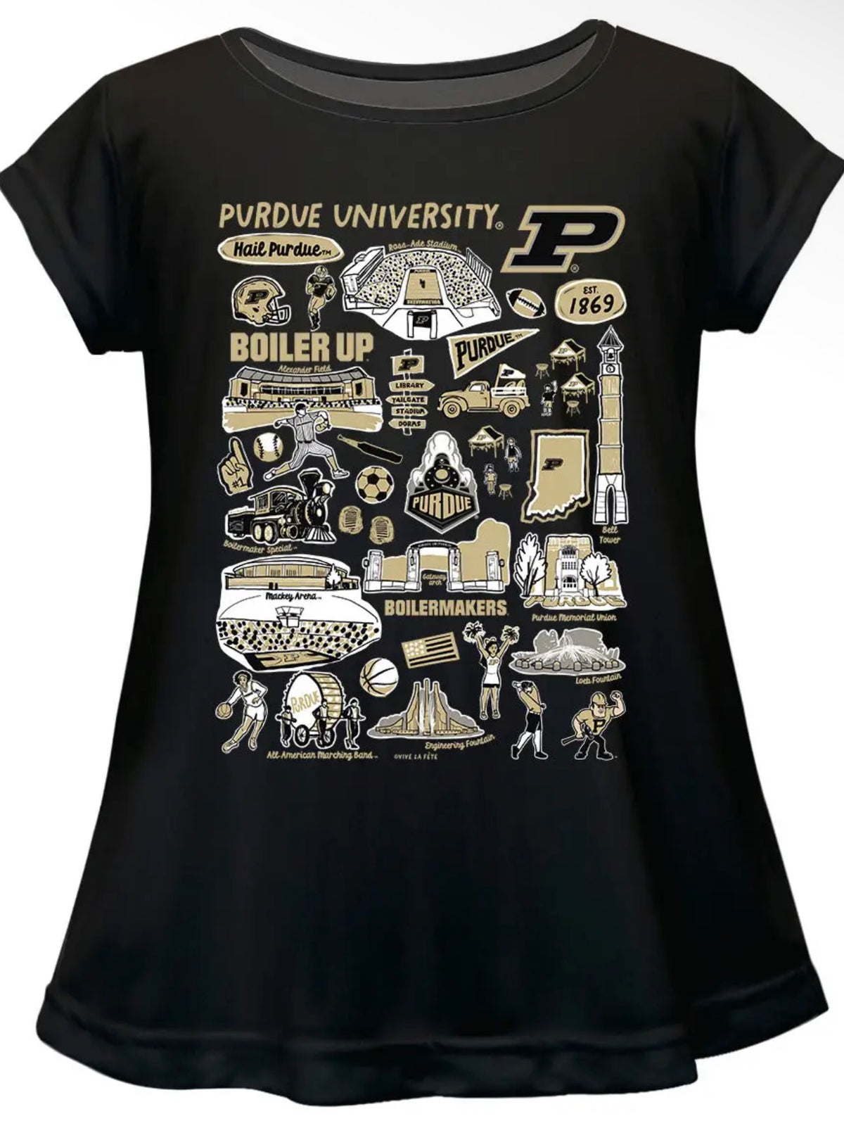 Purdue University Short Sleeve Top