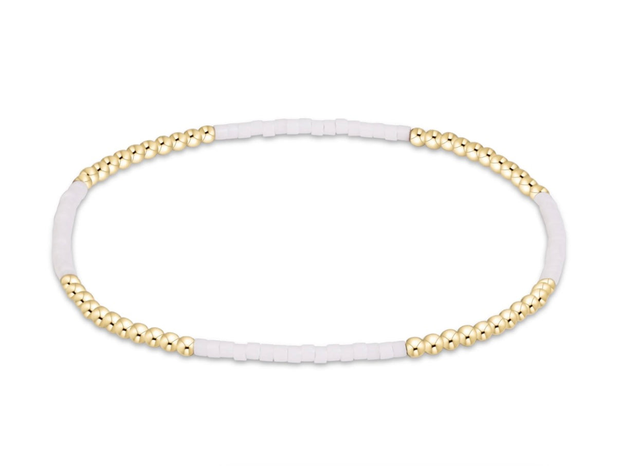 BGDHOPBLFWHI  Hope Blissful Bracelet - White