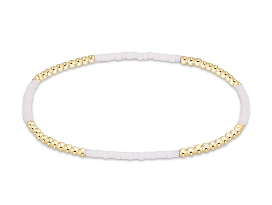 BGDHOPBLFWHI  Hope Blissful Bracelet - White
