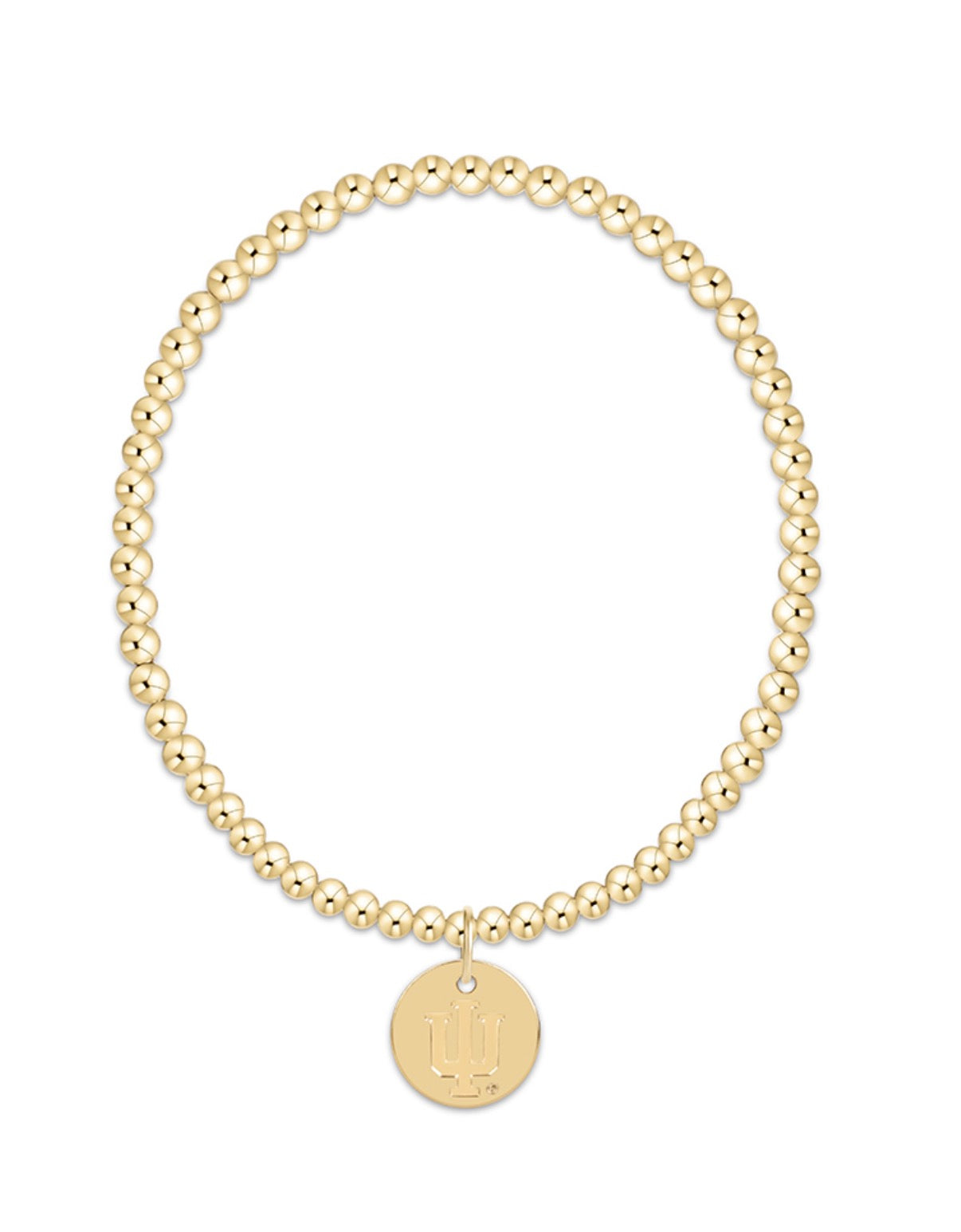 ECCBCLG3IUD eCOLLEGIATE Classic Gold 3mm Bracelet Indiana University