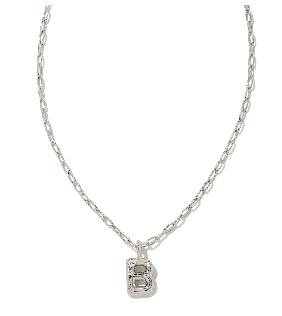 9608856249 CRYSTAL LETTER B Silver