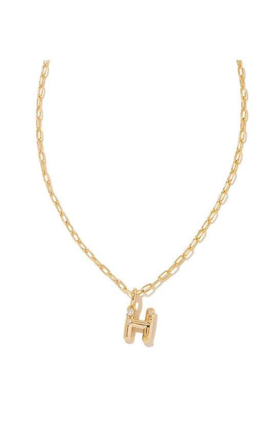 9608856491 Crystal Letter H Gold