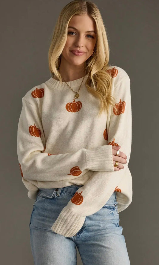 Cream Pumpkin Sweater