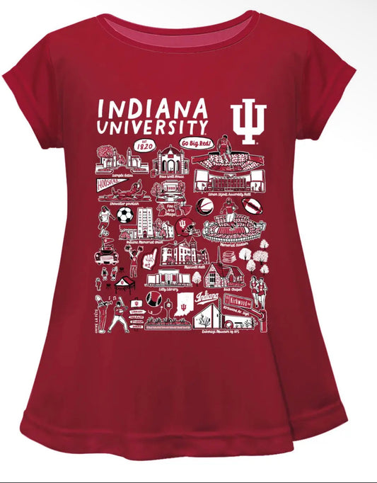 Indiana University Short Sleeve Top