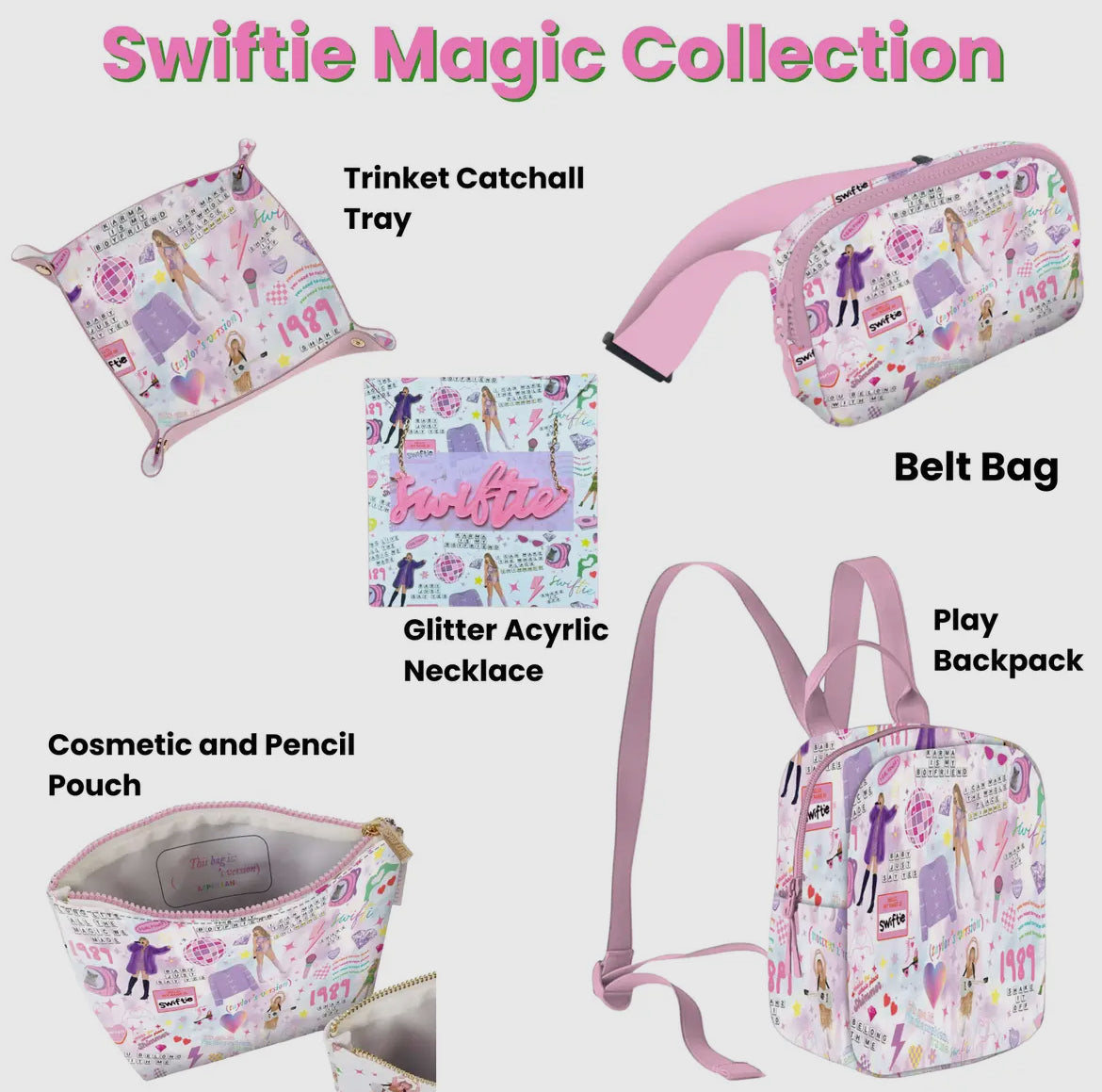 Taylor Swift Mosaic Magic Loaf Bag