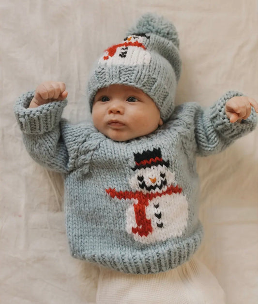 Frosty Snowman Surf Crew Sweater