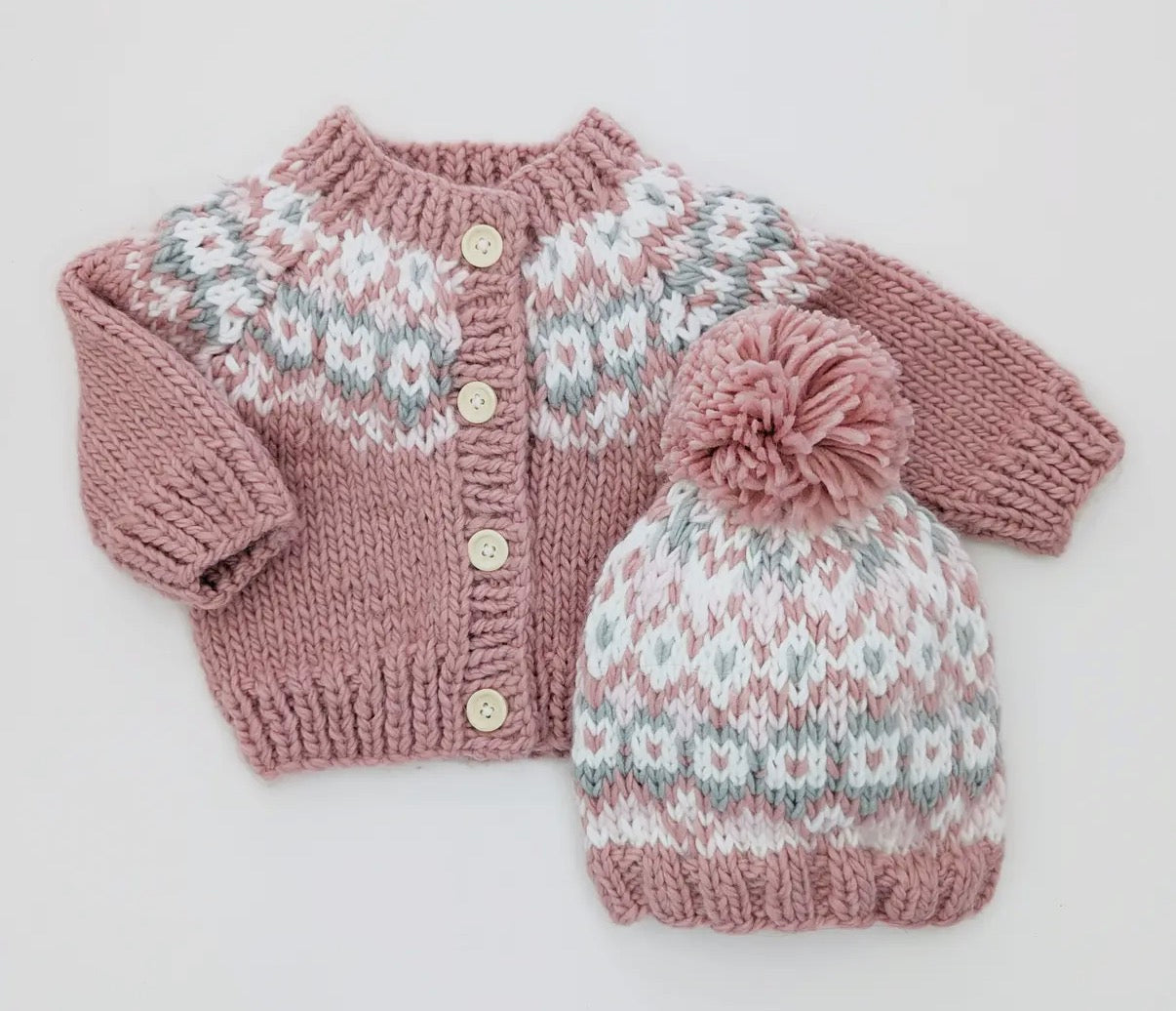 Fairisle Rosy Cardigan