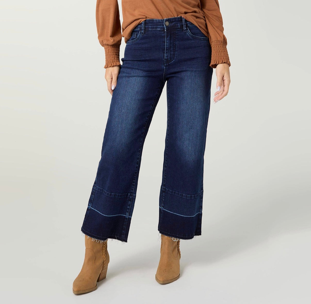 Everstretch Wide Crop with Release Hem