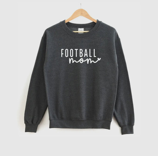 Football Mom Charcoal Sweatshirt