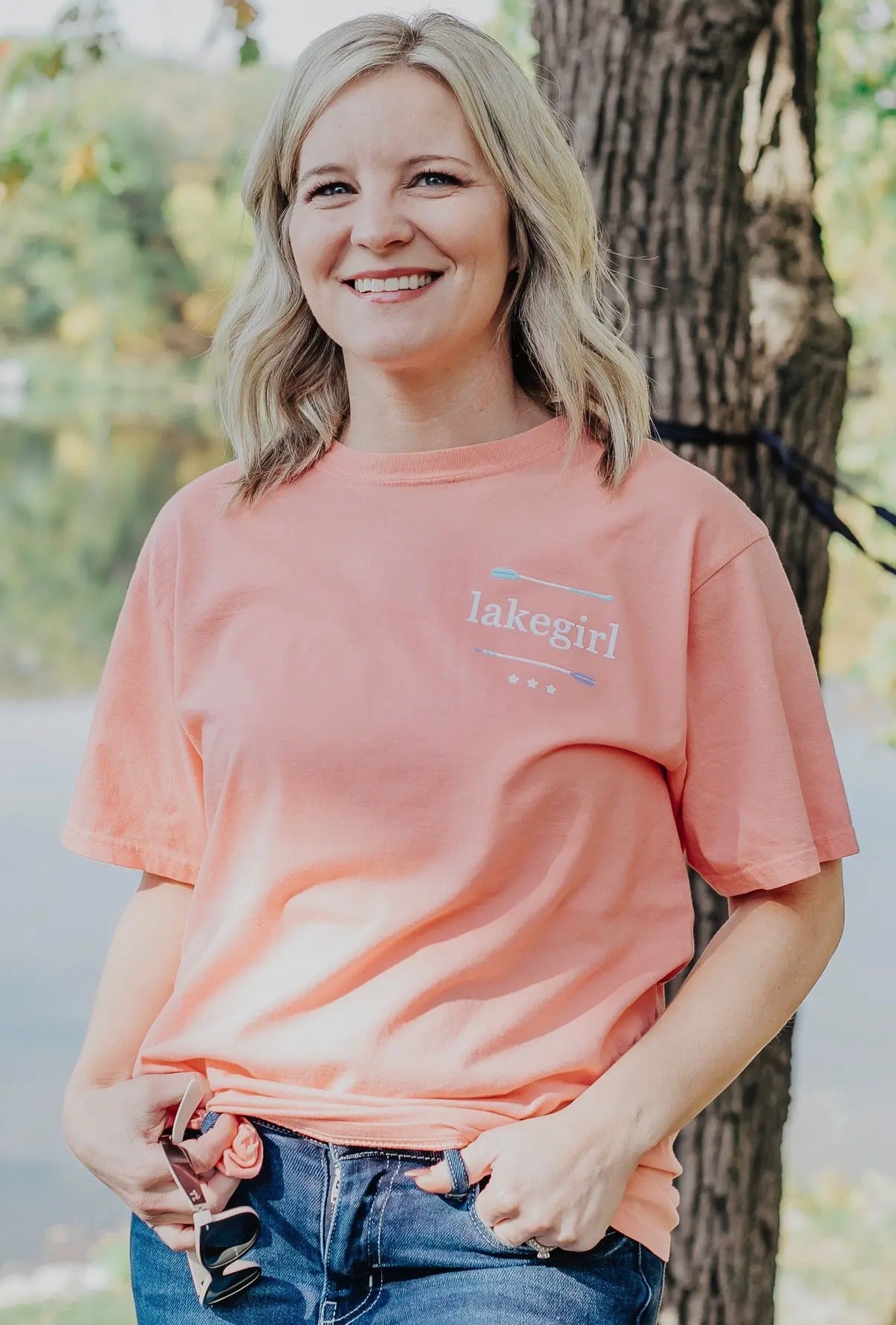Ringspun Star Paddles Short Sleeve Melon