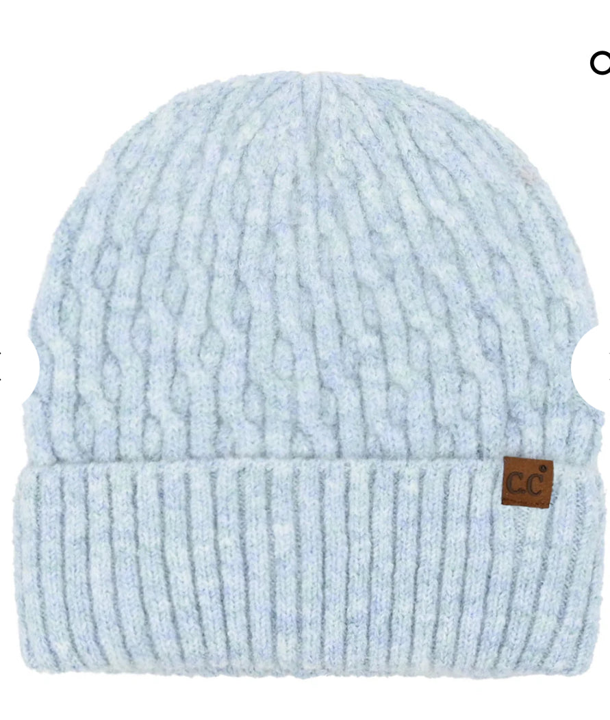 Chain Link Cable Cuff CC Beanie Blue