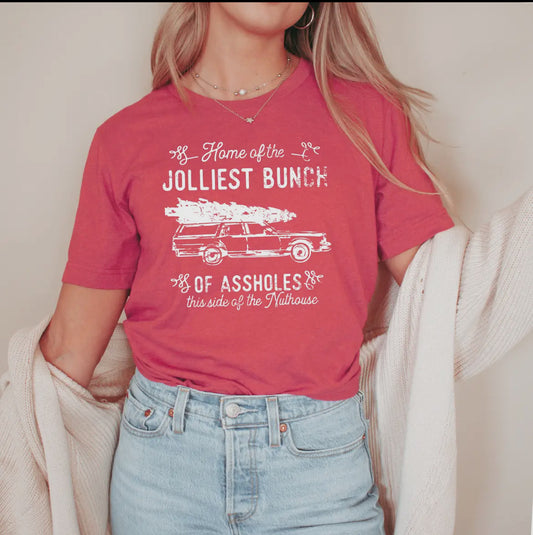 Home of the Jolliest Bunch Red Tee