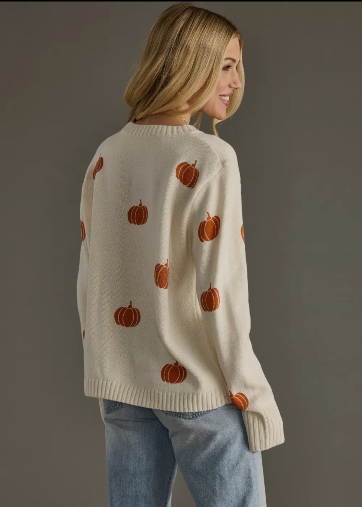 Cream Pumpkin Sweater