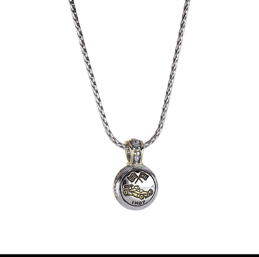 K5012-IND3 Custom 16” Indy 500 Compass Necklace