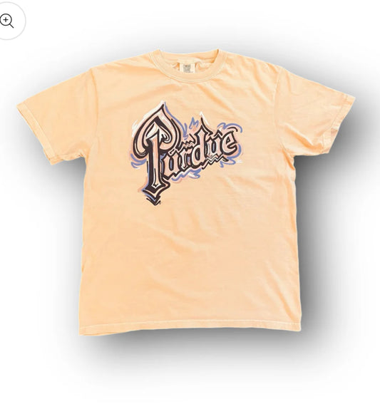 Purdue Drum Vintage Gold Tee