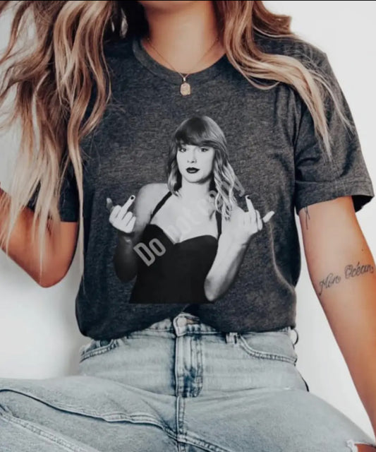 Taylor Swift Finger Dark Grey Unisex Tee